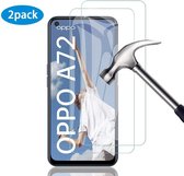 OPPO A72 Screenprotector 2X - Tempered Glass -  Anti Shock screen protector - 2PACK voordeelpack - Epicmobile
