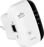 Statch draadloze WiFi Versterker - Inclusief Internetkabel - 2.4 Ghz - Wit