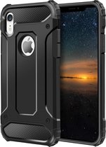 iPhone XR Hoesje - Heavy Duty Back Cover - Hybride Military Grade Case - Zwart - Epicmobile