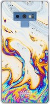 Samsung Galaxy Note 9 Hoesje Transparant TPU Case - Bubble Texture #ffffff