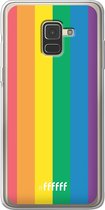 Samsung Galaxy A8 (2018) Hoesje Transparant TPU Case - #LGBT #ffffff