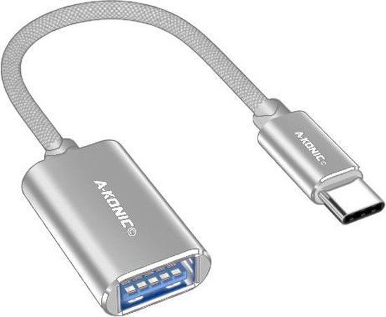 A-konic USB-C naar USB 3.0 Adapter - USB A OTG kabel convertor - voor  o.a.... | bol.com