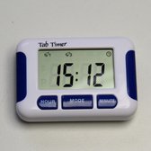 Medicijnalarm - 8 alarmen - countdown timer- blauw- medicatieherinnering