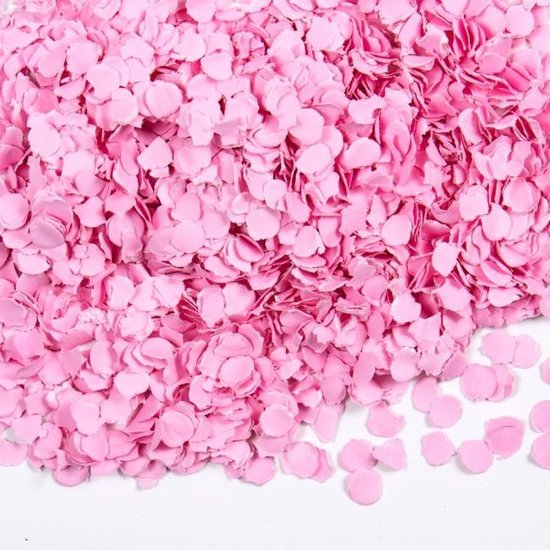 Slaapzaal Conventie slijtage Roze confetti papier 200 gram | bol.com