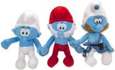 grote Smurf, schotse Smurf en gewone smurf, knuffel, 38 cm