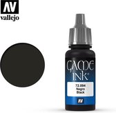 Vallejo 72094 Game Color - Black Ink - Acryl - 18ml Verf flesje
