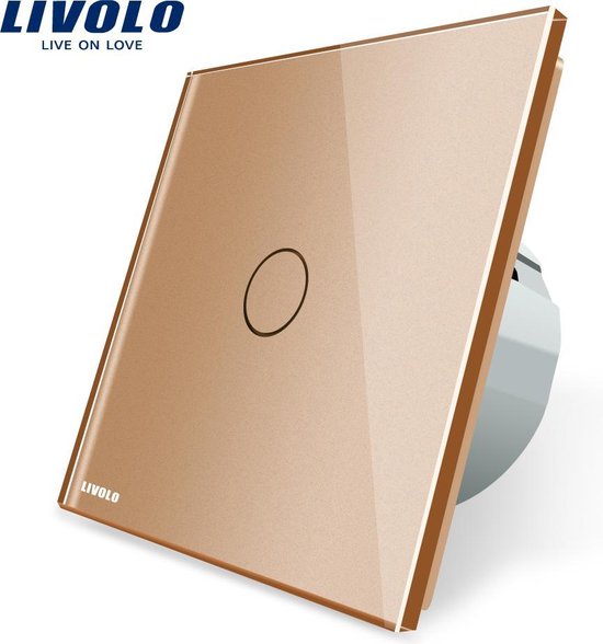 Neuken Boek Honger Livolo® Luxe Design Touch Schakelaar - Enkelpolig - Goud | bol.com