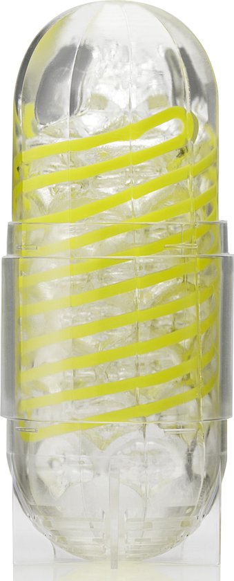 Tenga - Spinner 03 Shell Masturbator - Transparant/Neon