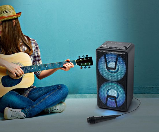 Muse M-1820DJ - Bluetooth DJ party speaker met CD en ingebouwde batterij (150 Watt) van Muse — afbeelding 3