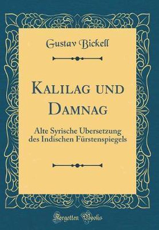 Kalilag Und Damnag Gustav Bickell 9780428257811 Boeken