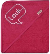 Funnies Badcape Leuk Junior 80 X 80 Cm Katoen Roze