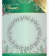 Dies - Jeanines Art Christmas Flowers - Holly Christmas Wreath