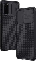 Samsung S20 Shock Proof Hard Hoesje - Met Camera Beschermer - Zwart
