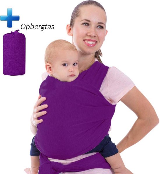 Veilig Rekbare Comfortabel Knoopbaar Baby Draagdoek - 95% Katoen, 5%  Spandex -... | bol.com