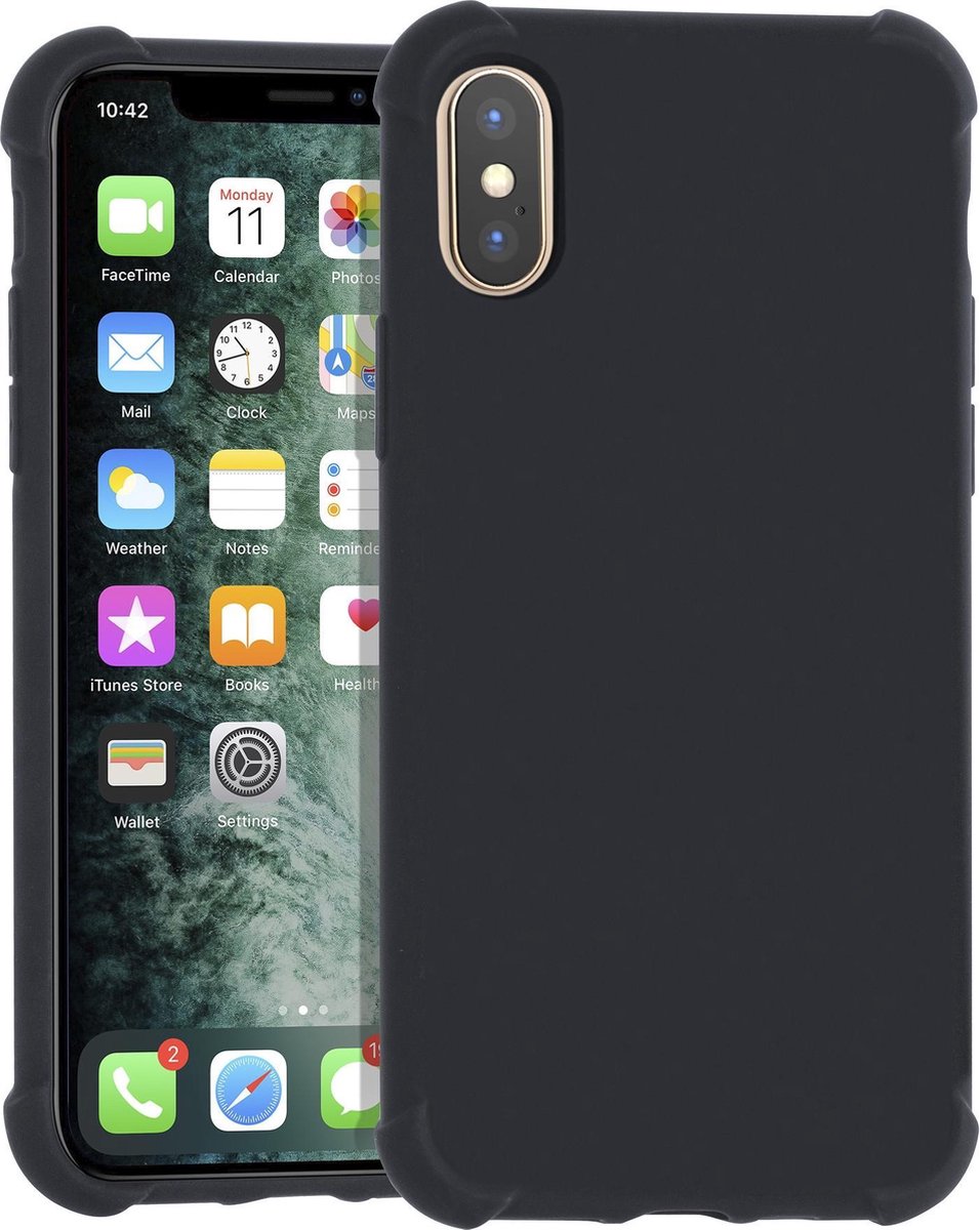 Zwart hoesje iPhone Xs Max - Backcover - silicone