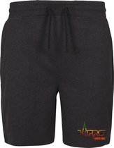 FitProWear Sweatshort Heren Rasta Donkergrijs Maat XXL - Korte Broek - Joggingbroek - Katoen