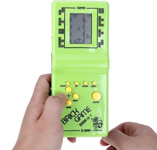 BBEC Toys Klassieke Tetris Spel Brick Game Handheld LCD Electronic Game Retro Groen - BBEC
