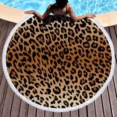 Strandlaken met Dierenprint – Panterprint #12 – 150 cm Diameter