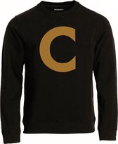 C-Sweater Koi Black / Gold Unisex maatvoering - L