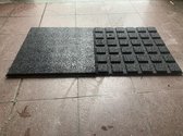 Terrastegel, tuintegel rubber 500*500*25mm set van 20 (5m²)