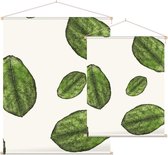 Bladpatroon 9 - Foto op Textielposter - 120 x 160 cm