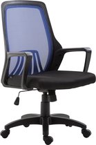 Clp Clever Bureaustoel - Mesh bekleding - zwart/blauw,