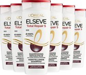 L'Oréal Paris Elvive Total Repair 5 Shampoo 6 x 250 ml - Beschadigd Haar - Voordeelverpakking