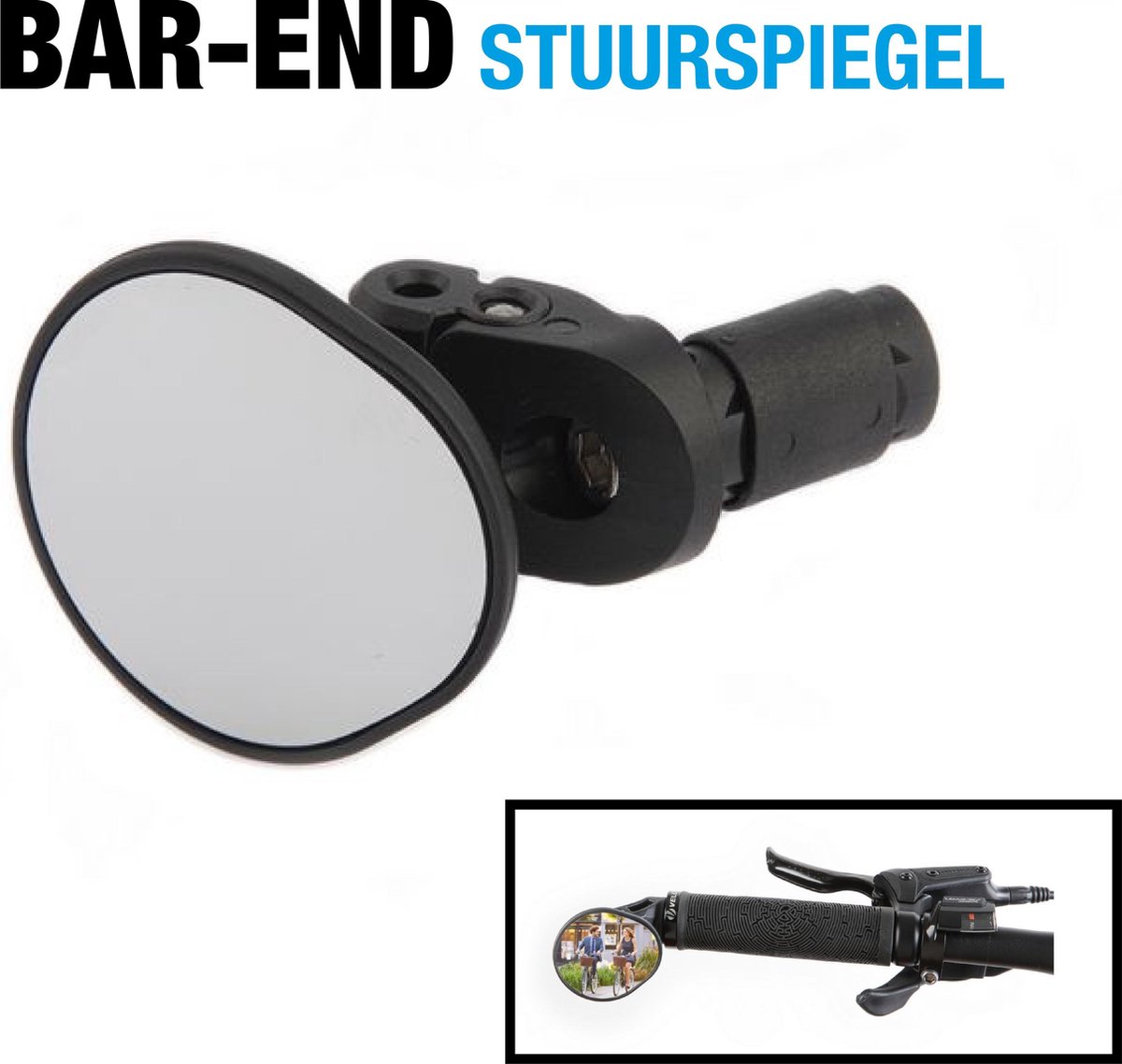 Mirage Fietsspiegel - Bar-end - links/rechts - 5 cm - Stuurspiegel - e-bike  -... | bol.com