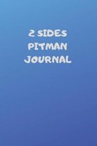 2 Sides: 90 Pages of 6 X 9 Inch Bound Pitman College Ruled Half and Half Vertical Separation White Pages