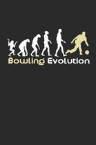 Bowling Evolution: Notebook/Diary/Organizer/120 checked pages/ 6x9 inch