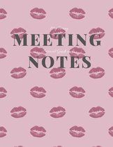 My Boring Meeting Survival Guide and Notes: 8.5x11 Meeting Notebook and Puzzle Book