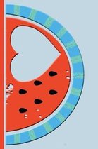 Watermelon with Heart: College Ruled Notebook