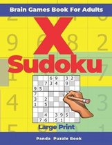 Brain Games Book For Adults - X Sudoku Large Print