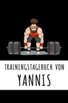 Trainingstagebuch von Yannis: Personalisierter Tagesplaner für dein Fitness- und Krafttraining im Fitnessstudio oder Zuhause