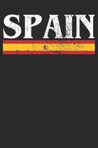 Notebook: Spain Gift Dot Grid 6x9 120 Pages
