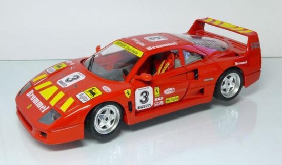 FERRARI F40 1987 / Burago 1/18 / BBurago Diecast Made in Italy Rouge, Red EUR 20,00 - FR