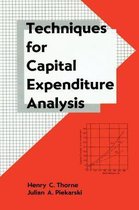 Techniques for Capital Expenditure Analysis