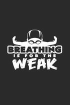 Breathing is weak: 6x9 Swimmingl - dotgrid - dot grid paper - notebook - notes