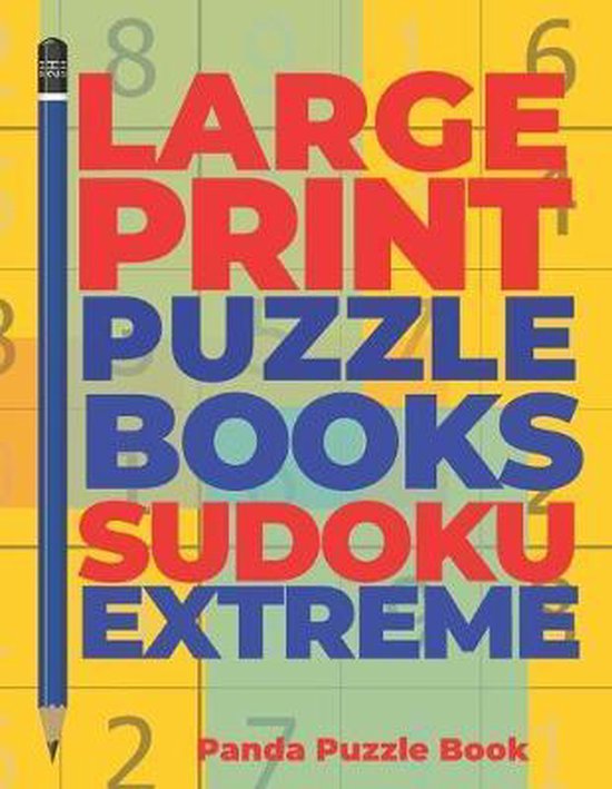 Large Print Puzzle Books Sudoku Extreme Panda Puzzle Book 