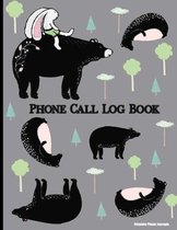 Phone Call Log Book: Messages and memos from telephone calls, voice mail or drop by visitors and customers / 400 messages, 8.5'' x 11'', 4 re