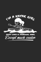 I'm a kayak girl: 6x9 Kayaking - grid - squared paper - notebook - notes