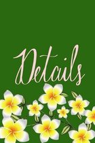 Details: Journal/ Notebook for women to write in for school, work or fun. 6x9 120 pages with a beautifully designed cover.