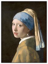 Meisje met de parel, Johannes Vermeer - Foto op Akoestisch paneel - 90 x 120 cm