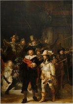 De Nachtwacht, Rembrandt van Rijn - Foto op Forex - 90 x 120 cm