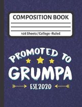 Promoted to Grumpa Est. 2020: Funny Birthday Gift for Grandpa