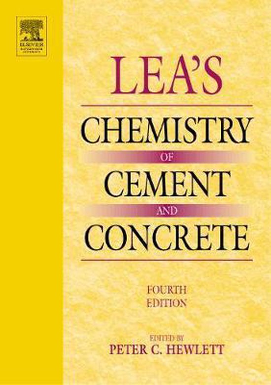 Boek 'Lea's Chemistry of Cement and Concrete', vierde editie, bewerkt door Peter C. Hewlett.