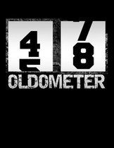 Oldometer 48: Oldometer 47-48 .48th Birthday Funny Gift