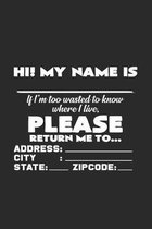 My name is please return me: 6x9 Disco. - dotgrid - dot grid paper - notebook - notes