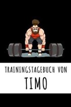 Trainingstagebuch von Timo: Personalisierter Tagesplaner für dein Fitness- und Krafttraining im Fitnessstudio oder Zuhause