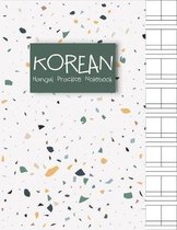 Korean Hangul Practice Notebook